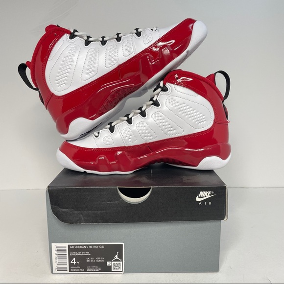 Nike Air Jordan 9 Retro GS “Gym Red” NEW - Picture 3 of 4